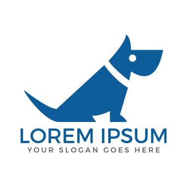 köpek logo vektör tasarımı.