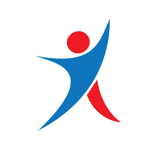 Logo du coach succès . — Image vectorielle