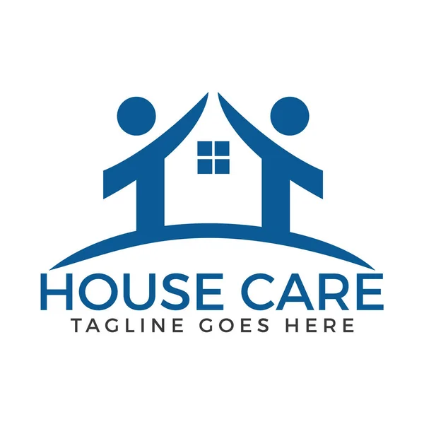 Logo de soins à domicile . — Image vectorielle