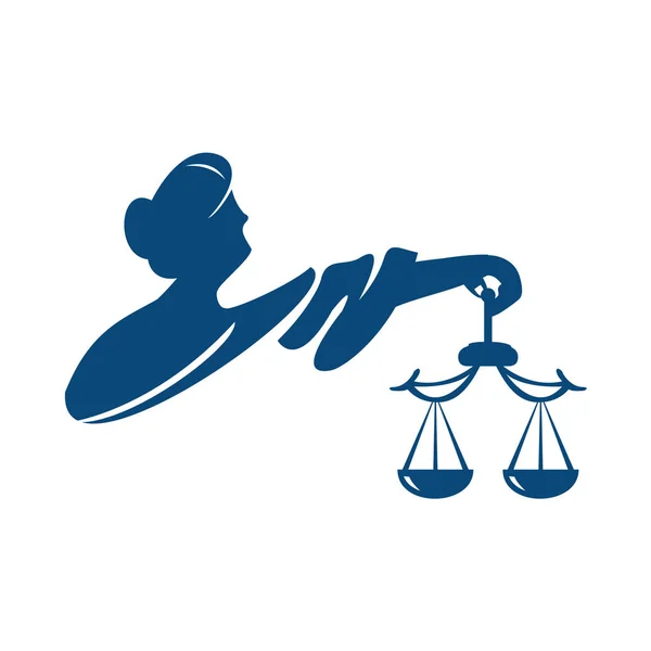 Themis godin van Justitie. — Stockvector