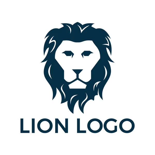 Lion head logo. — Stock Vector