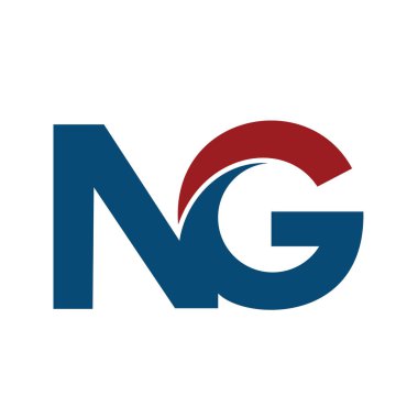 NG N G iş mektup Logo tasarımı.