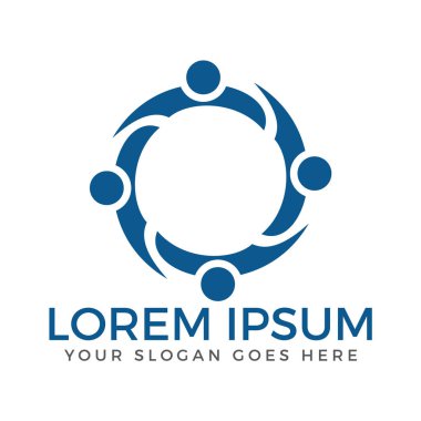 İnsan karakteri vektör logosu.