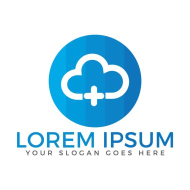 Bulut sağlık ve hastane logo tasarımı.