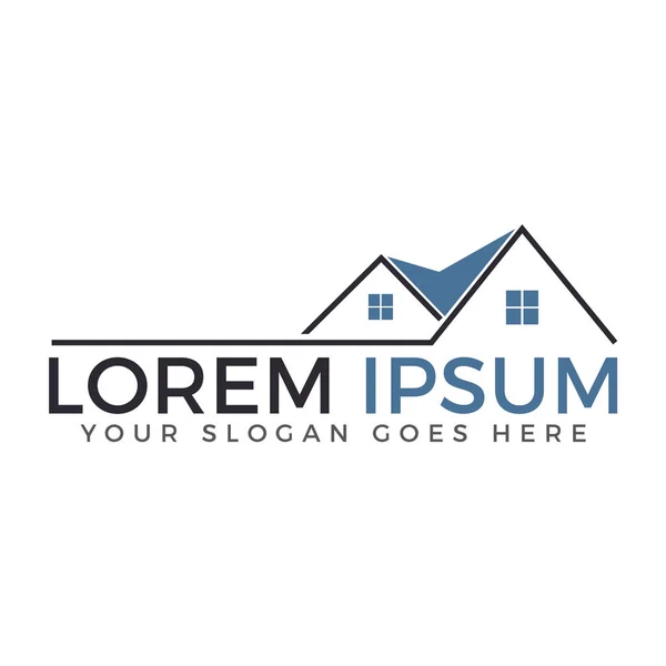 Emlak logosu. Ev hizmet logosu.