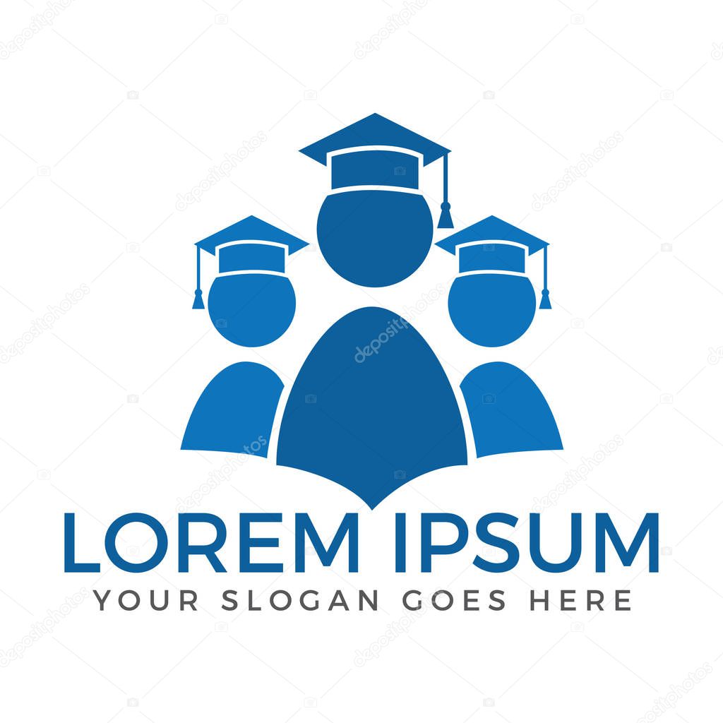 Educational institues sign and symbol vector logo design.
