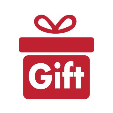 Hediye kutusu vektör logo tasarımı.