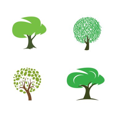 Stilize vektör ağaç toplama. 