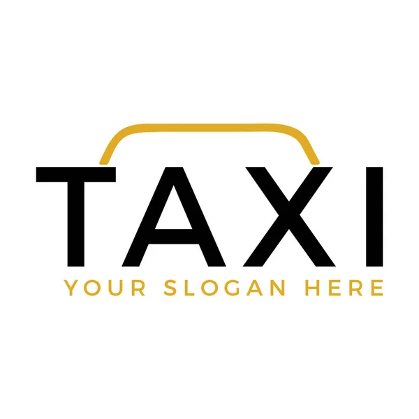 Taxi service marque vectoriel logo design . — Image vectorielle