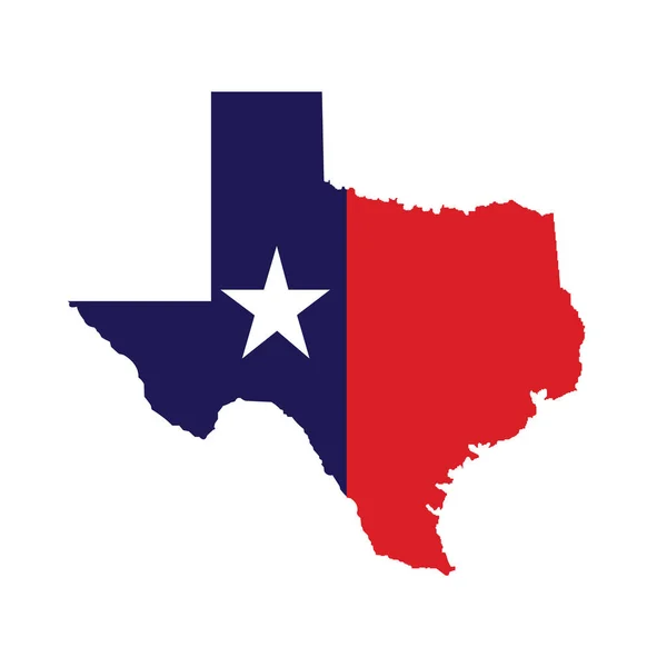 Map of the U.S. state of Texas — Stock Vector © pavlentii #64241107