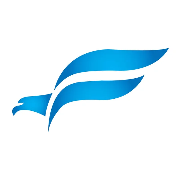 Falcon Bird Logo modelo vetorial de design abstrato . — Vetor de Stock