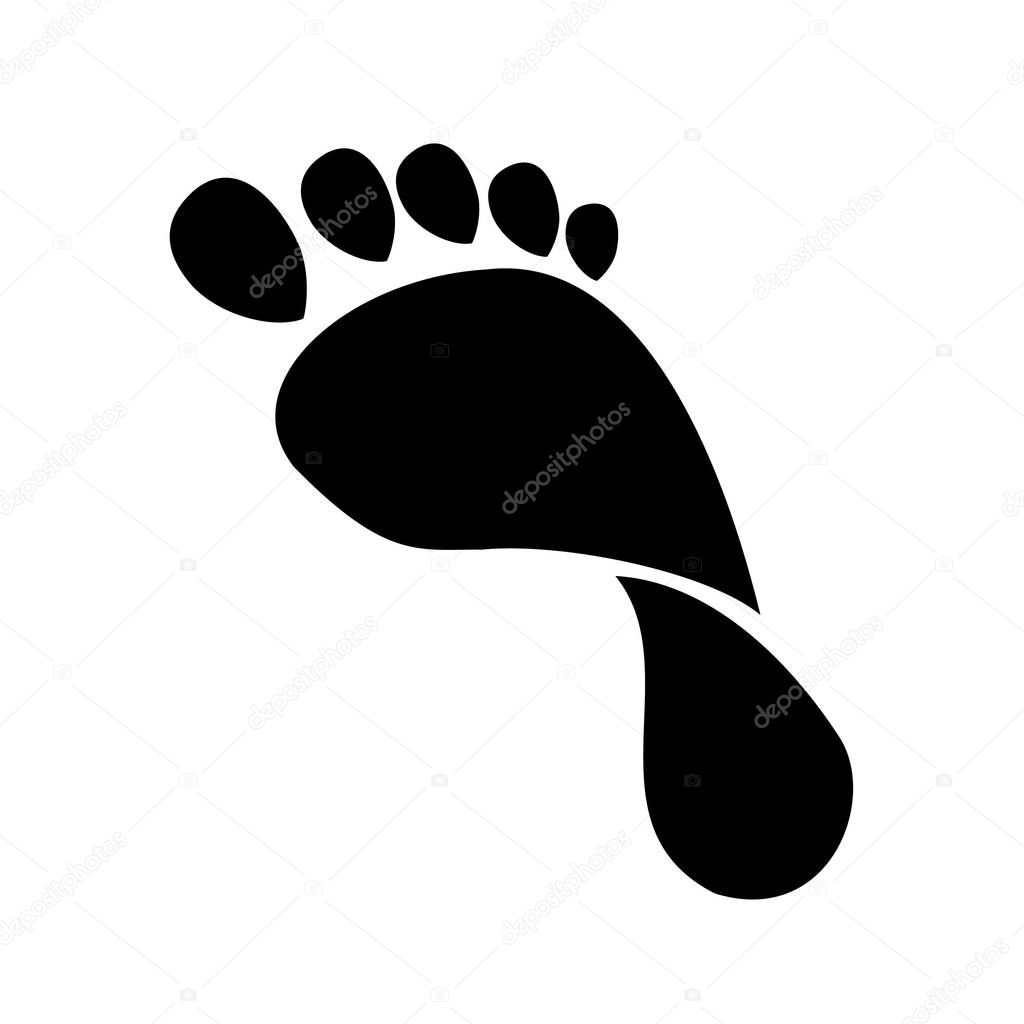 Foot logo for healthcare and medical company.