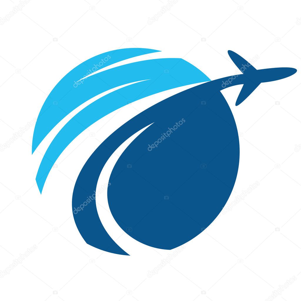 Travel vector logo design.