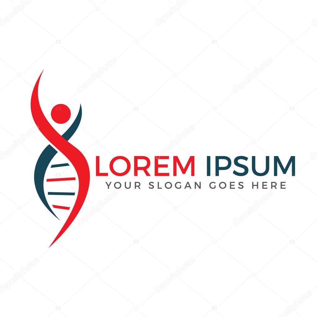 Human and DNA molecule vector design.