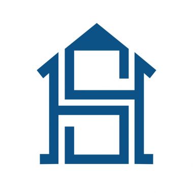 Sh mektup kavramı logo ile akıllı ev.
