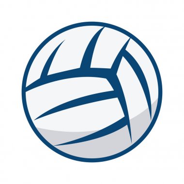 Voleybol vektör logo tasarımı.