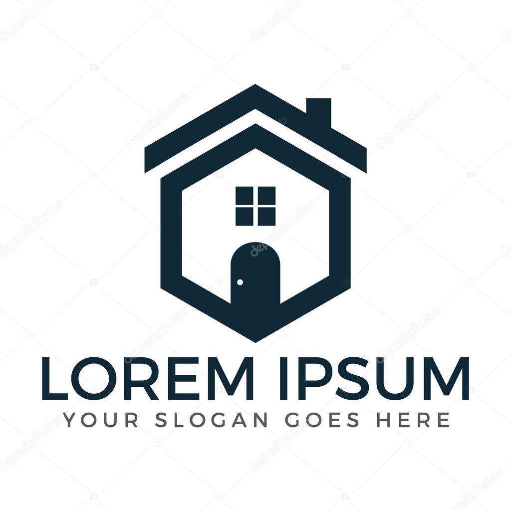 Home logo. Property logo. House service logo.
