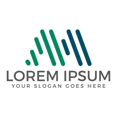 yaratıcı harf m logo tasarımı.