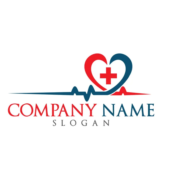 Vérnyomás vector icon, ujjongott cardiogram, logó jó egészség szív. — Stock Vector