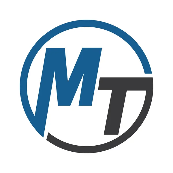 MT iş vektör logo tasarımı.