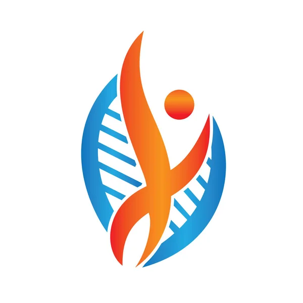 Conception de logo de centre de santé thérapeutique et holistique . — Image vectorielle
