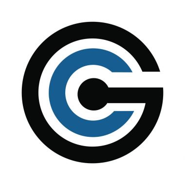 CG Modern mektup Logo tasarım şablonu.