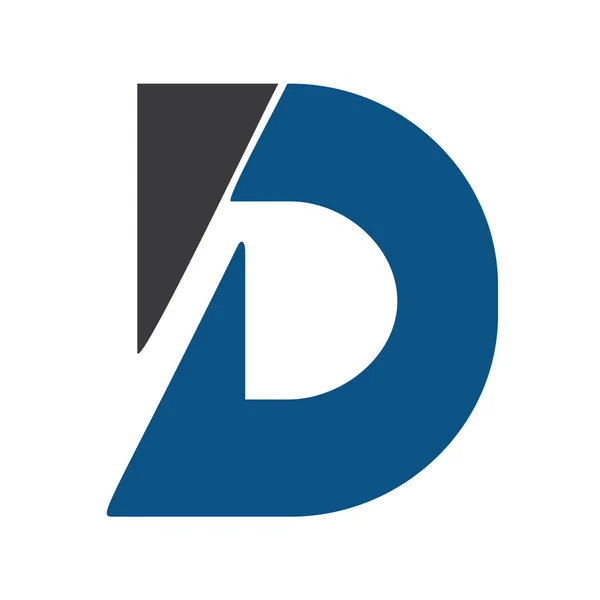 Kreative Buchstabe d Logo Design-Vorlage. — Stockvektor