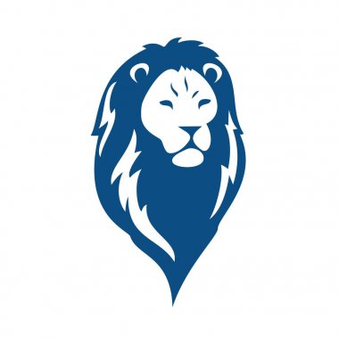 Aslan baş logo vektör, Aslan Kral baş işareti kavramı.