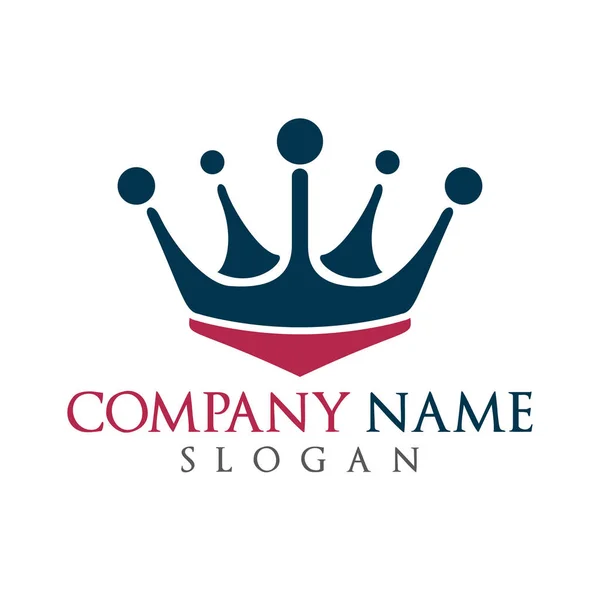 Kral taç Logo vektör tasarlamak.
