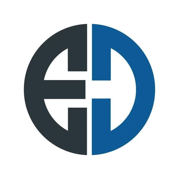 Ed iş şirket vektör logo tasarımı mektuplar. — Stok Vektör
