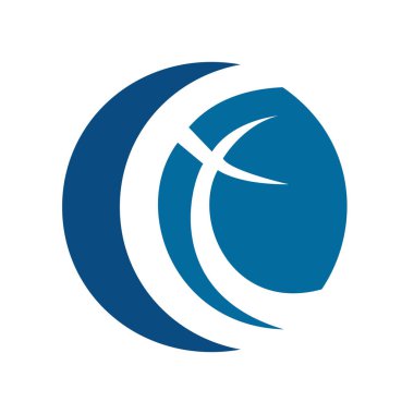 Logo tasarım şablonu çapraz. Calvary Haç Kilisesi.