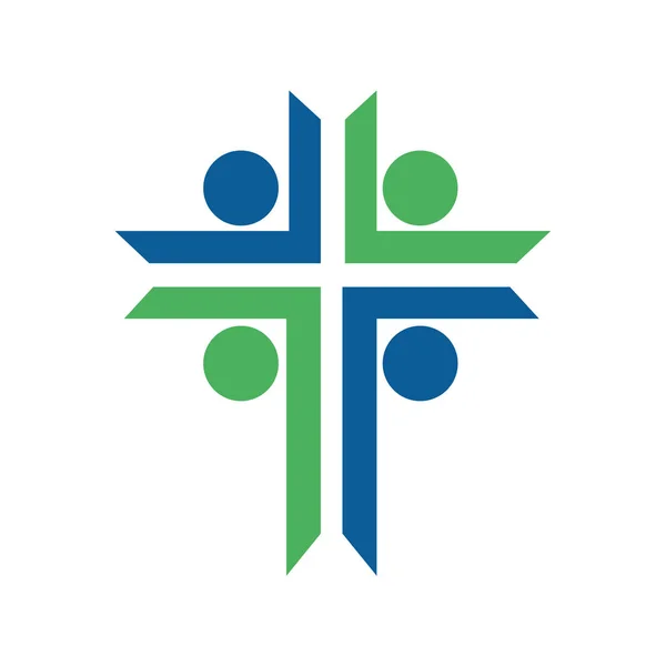 Diseño del logotipo de la iglesia . — Archivo Imágenes Vectoriales