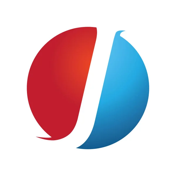 J Modern iş mektup logo tasarımı. — Stok Vektör