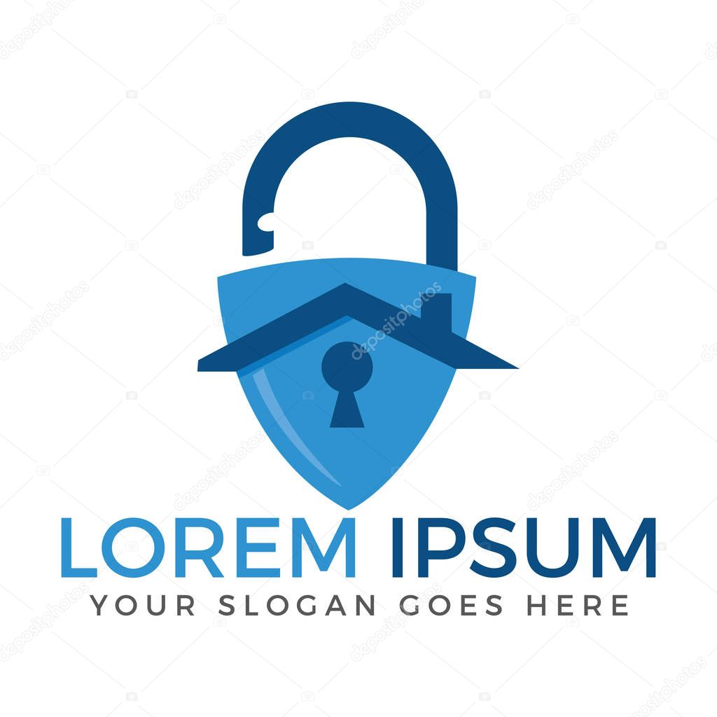 Shield, guard, protection, safe and security logo for your business. Vector Illustration.