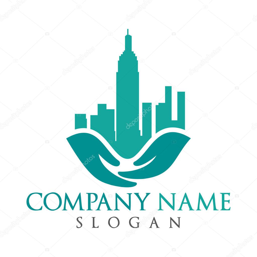 The symbol of the company for the construction repair and maintenance of the house.