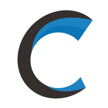 C harfi iş vektör logo tasarımı.