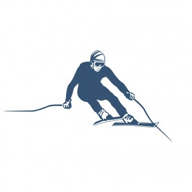 Ski resort logo amblem, etiketleri rozetleri öğeleri vektör. Ekstrem Kayak, snowboard resort club rozetleri ayarla.