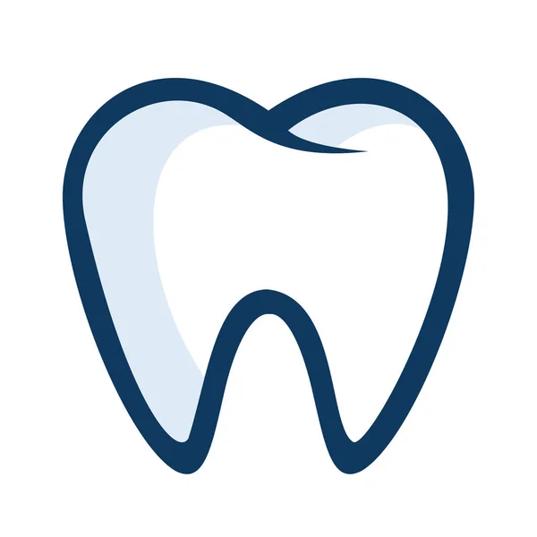 Ząb projekt wektor logo. Klinika stomatologiczna logo. — Wektor stockowy