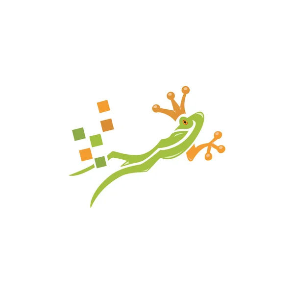 Projektowanie Logo Creative Żaba — Wektor stockowy