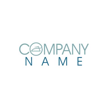 Çamaşır ve ütü hizmeti logosu tasarımı.