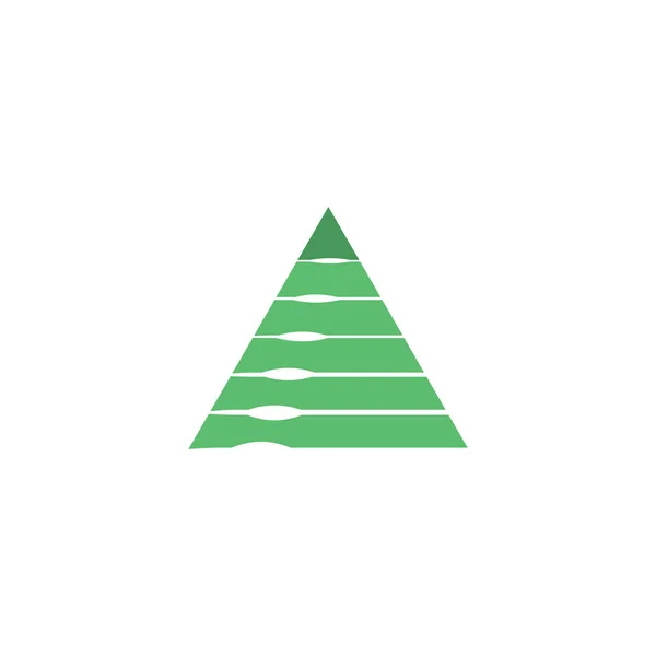 Pyramid Tech Logo Vektor Design — Stock vektor