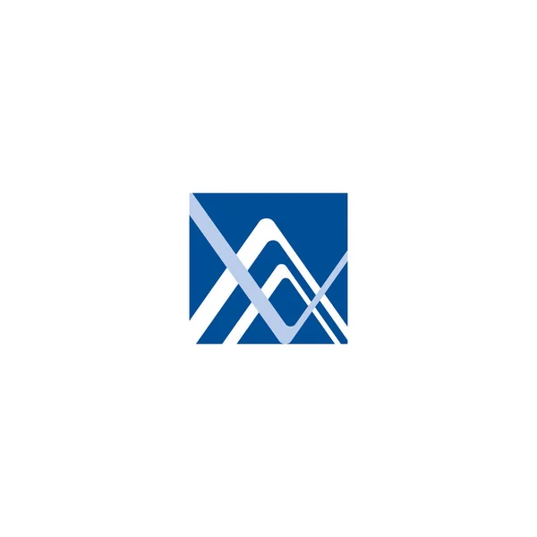 Logotipo Geométrico Ícone Letra Inicial Baseado Conceito Identidade Empresarial Tecnológica — Vetor de Stock