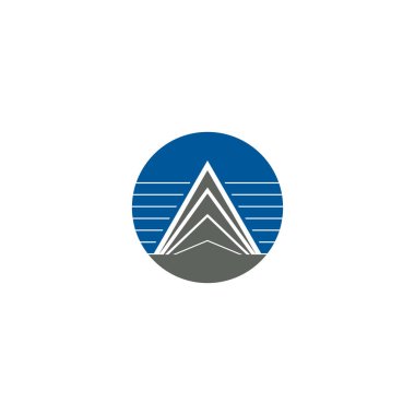 Soyut Üçgen harf A logo tasarımı. Çizgi Üçgeni yaratıcı basit logo tasarım şablonu. 