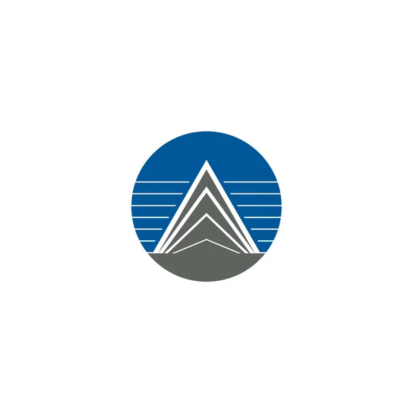 Abstrato Triângulo Letra Design Logotipo Linha Triângulo Criativo Modelo Design — Vetor de Stock