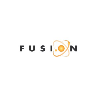 İş için vektör soyut logo tasarım. Füzyon işareti.