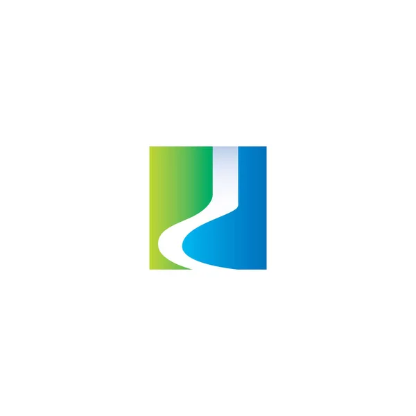 Carta Vector Logo Design — Vetor de Stock