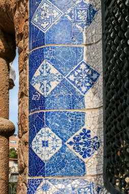 Ayrıntı mozaik Guell Park