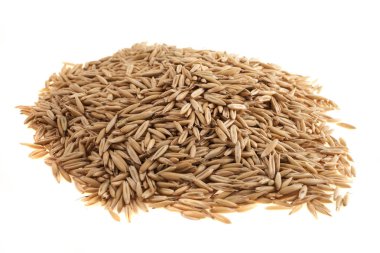 beyaz zemin üzerine yulaf