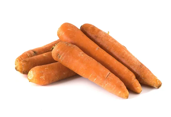 Морковь Изолированы Белом Фоне — стоковое фото