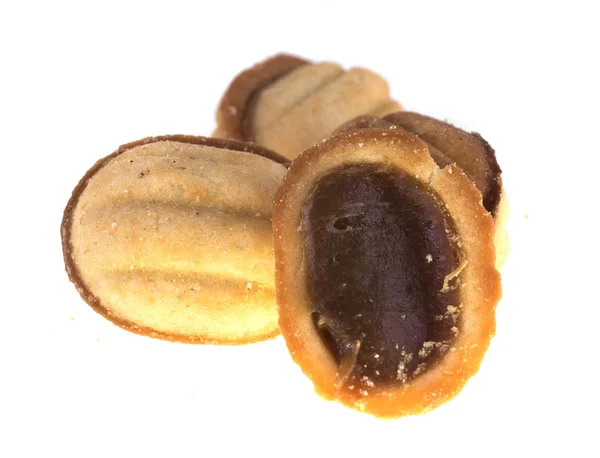 Kue Kacang Terisolasi Pada Latar Belakang Putih — Stok Foto